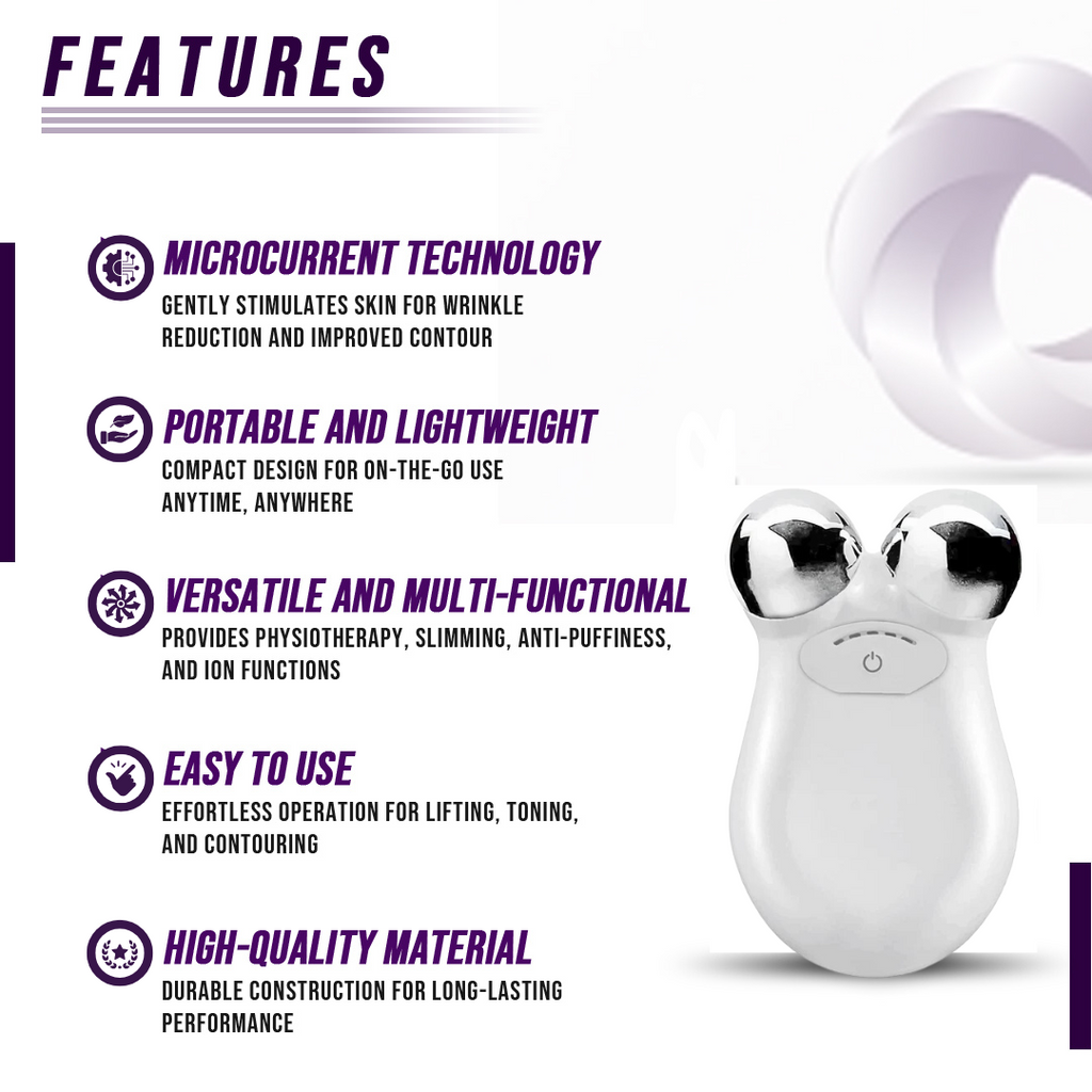 Microcurrent Facial Toning Massager | Lifting & Anti-età