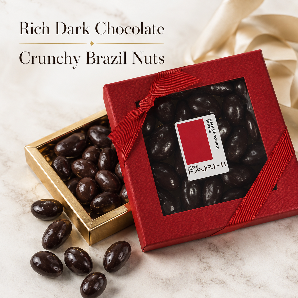 Dark Chocolate Coated Brazil Nuts, Palm Oil Free, 210g-2